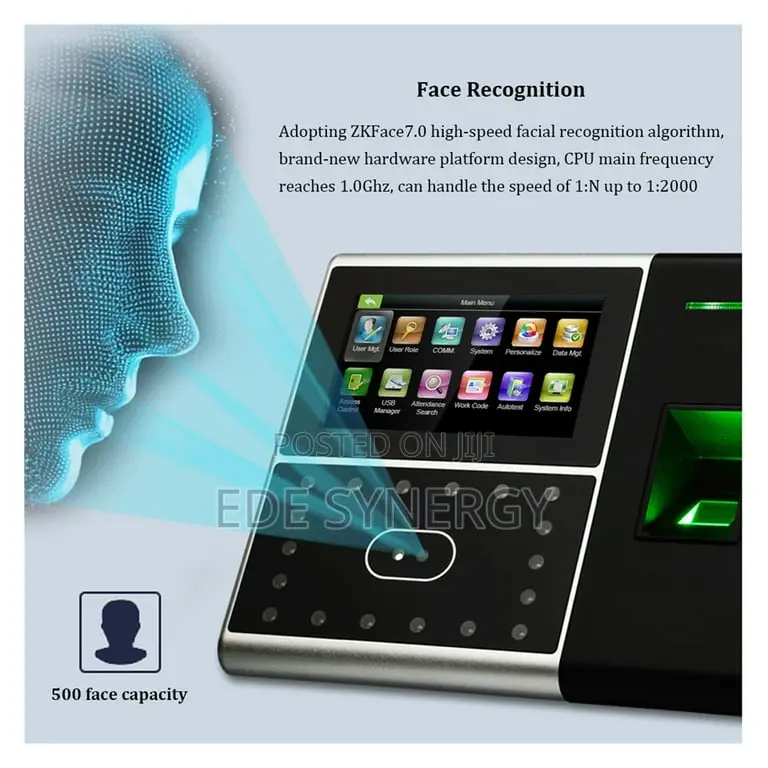 3D Face Recognition & Biometric Time Attendance Machine