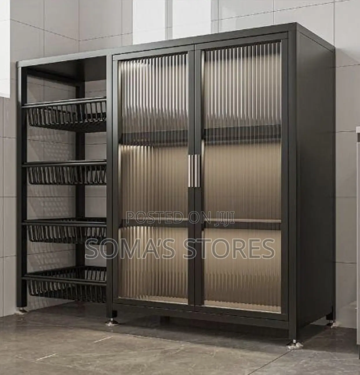 4 Layer Plate Rack With Cover