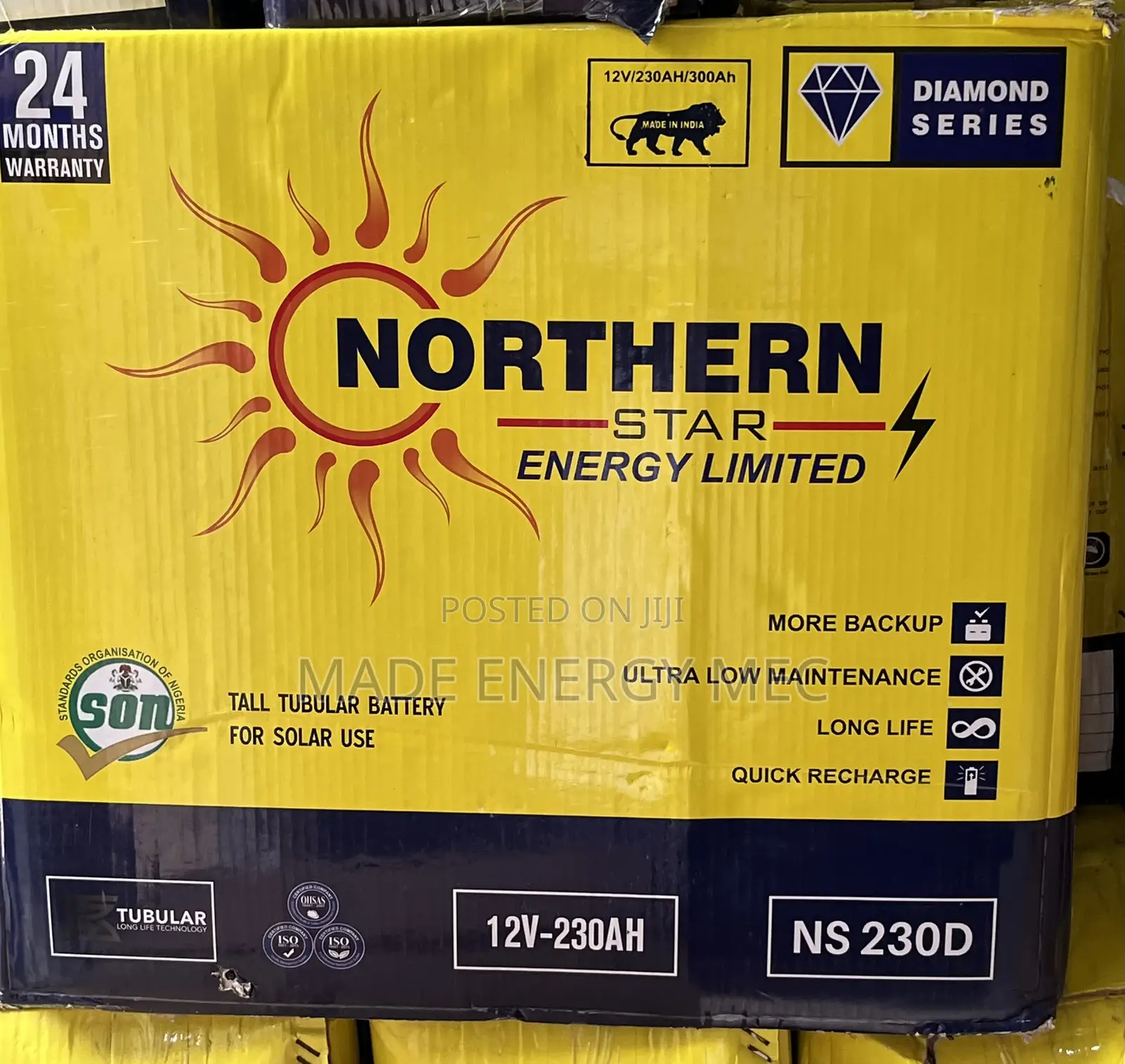 Northern Tubular Battery 230ah