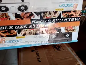 Boscon Portable Gas Stove Cooker- Two Burner - Table Top