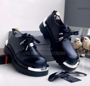 2024. Mr Matt. X Balenciaga Black Derby Coorperate Shoe