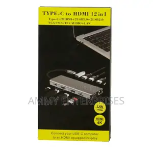 Type-C to HDTV 12 in 1 Hub Adapter