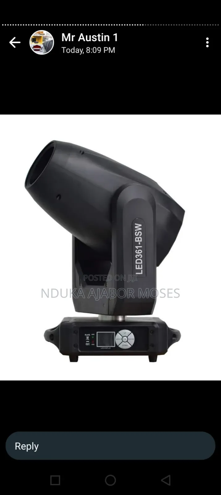 Led Light, Moving Head and Cob Light Available for Rent