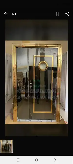 Gold Glass Door