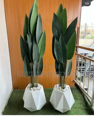 Artificial Flowers and Fiber Pots Available
