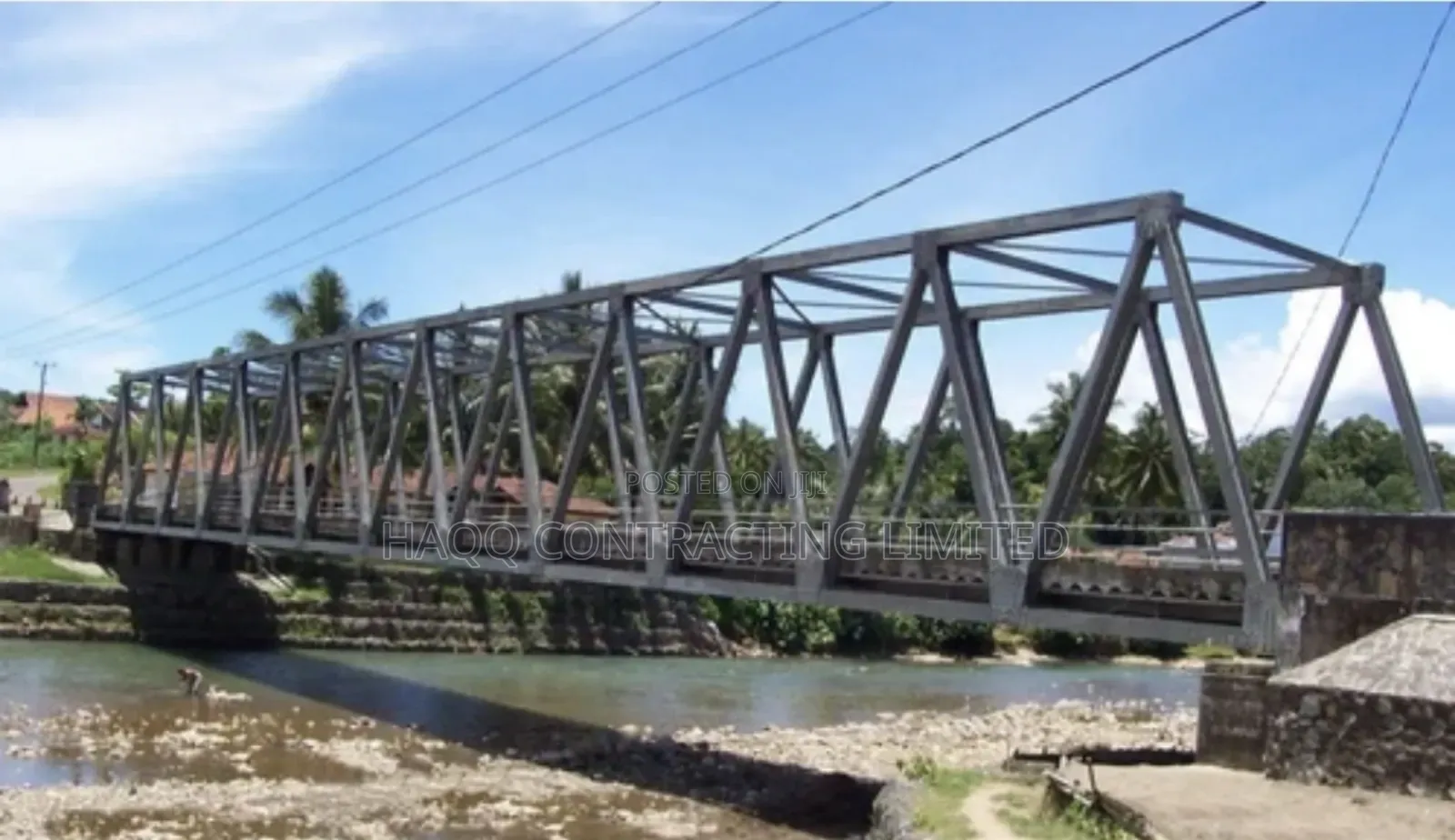 Steel Truss Bridge Fabrication Work