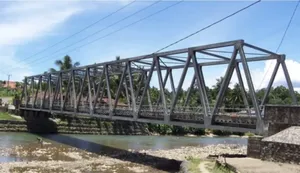Steel Truss Bridge Fabrication Work