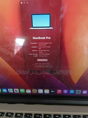Laptop Apple MacBook Pro 2015 16GB Intel Core I7 SSD 512GB