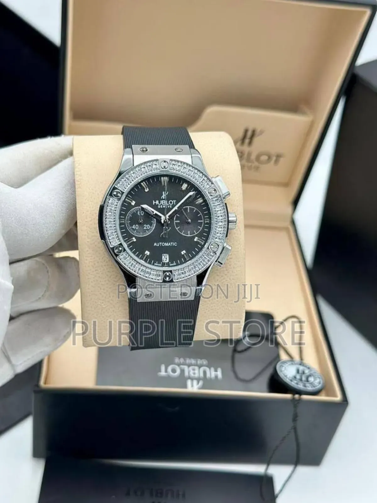 Hublot Chronograph Rubber Strap Wristwatch
