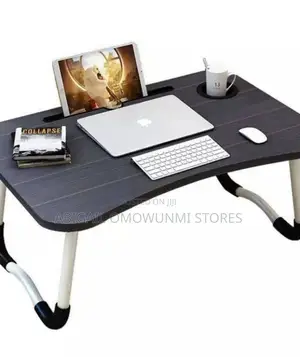 Foldable Bed Laptop Table With Cup Holder