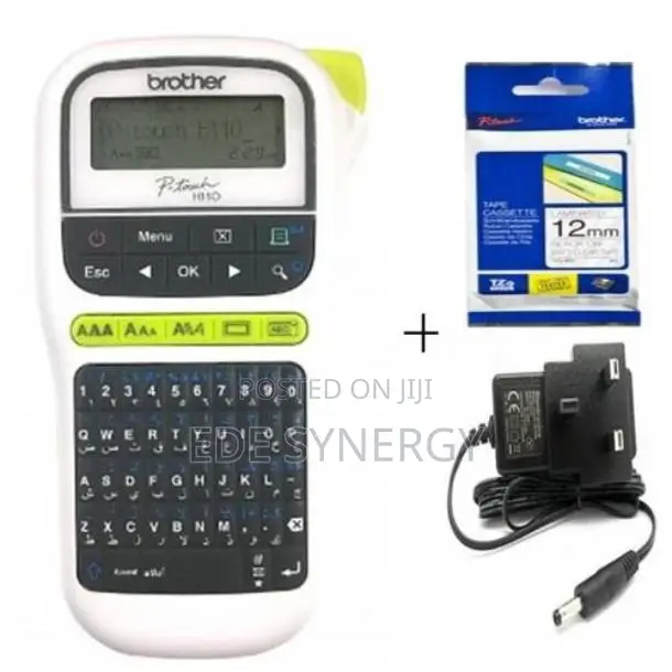 Brother PT H110 Label Maker Printer Plus Adapter