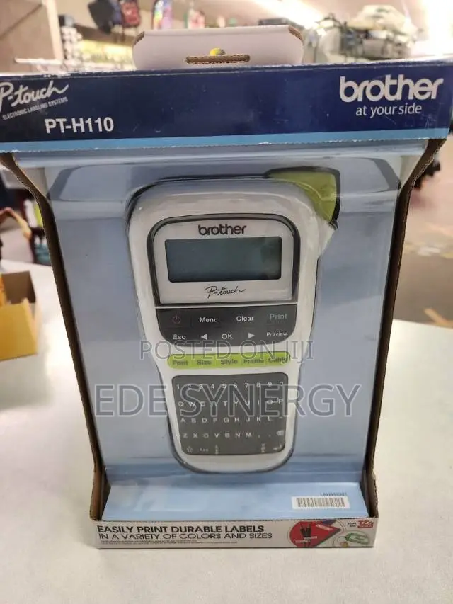 Brother PT H110 Label Maker Printer Plus Adapter