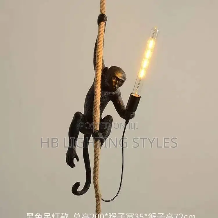 Vintage Monkey Pendant Light