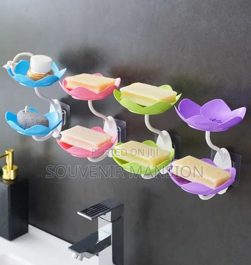 Double Soap Holder With Suction