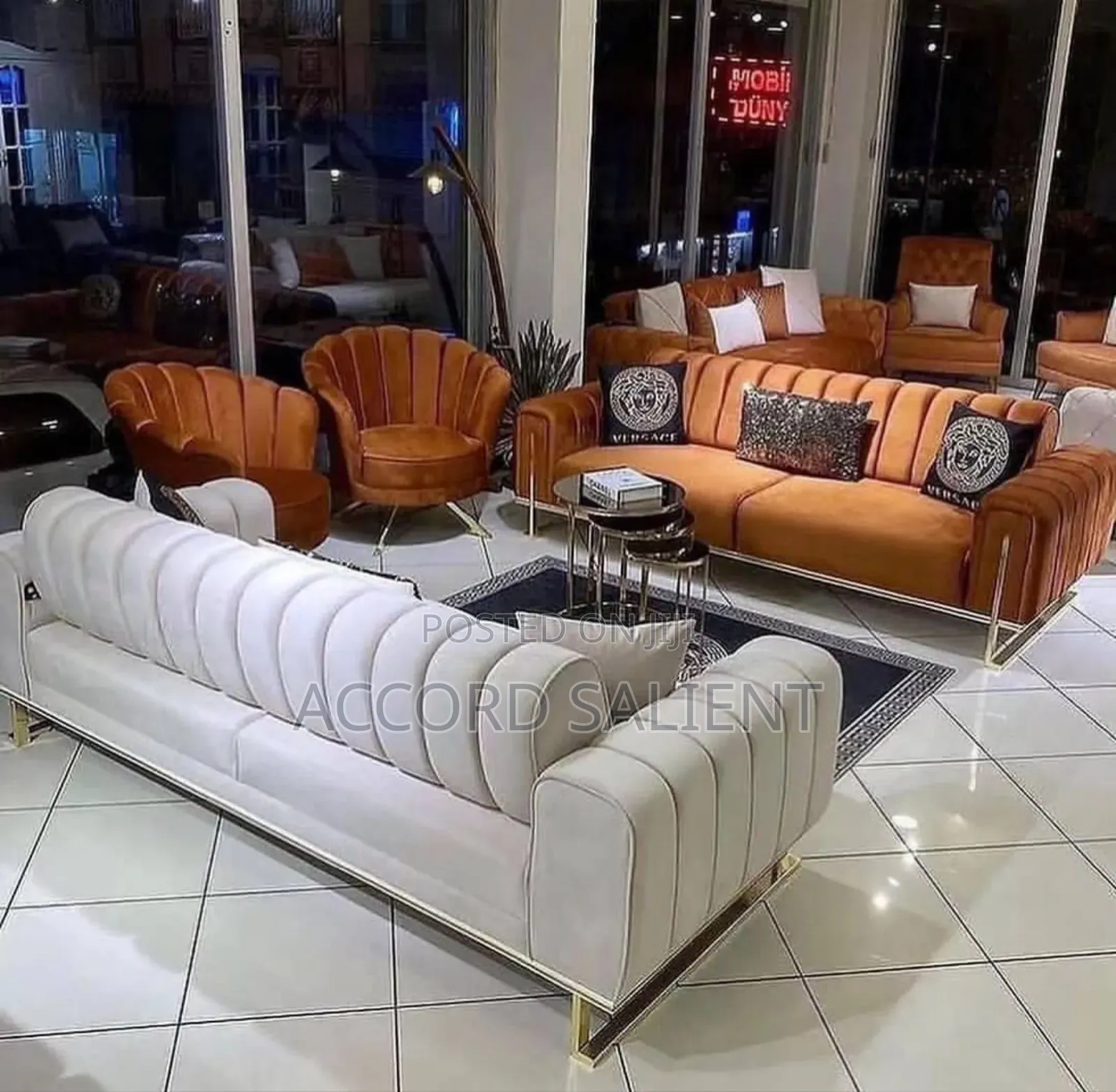 7 Seater Designer Fabric Sofa