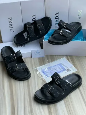 Prada Comfy Leather Slides