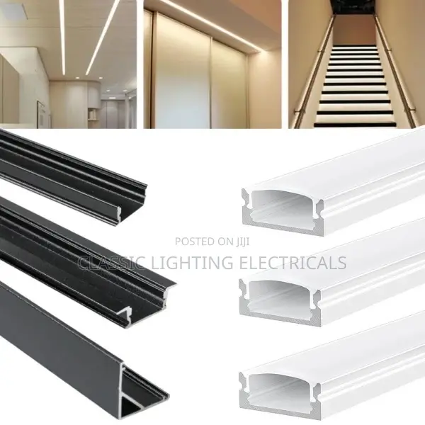 Black, White Led Aluminum Profile