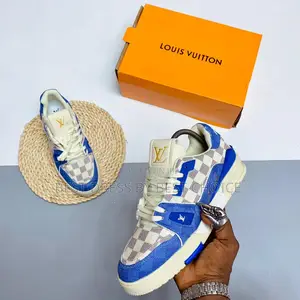 New Louis Vuitton Trainers Sneakers Blue/Cream
