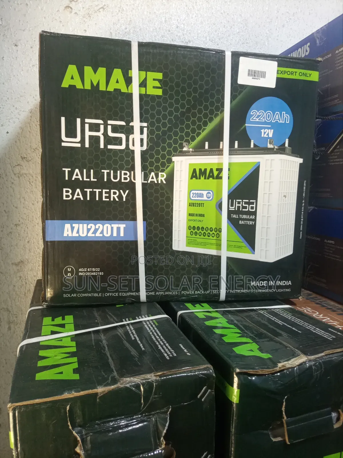 Amaze Tubular Battery 220ah12v