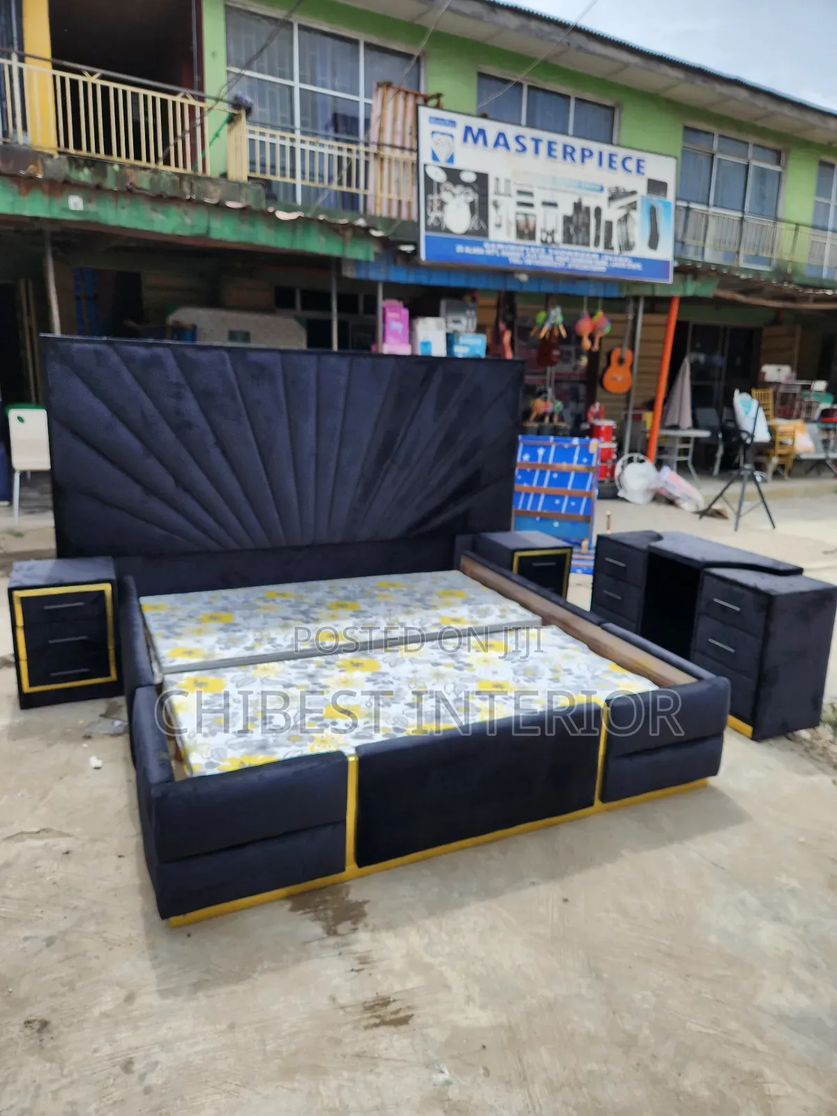Upholstery Six by Six Bed Stand.