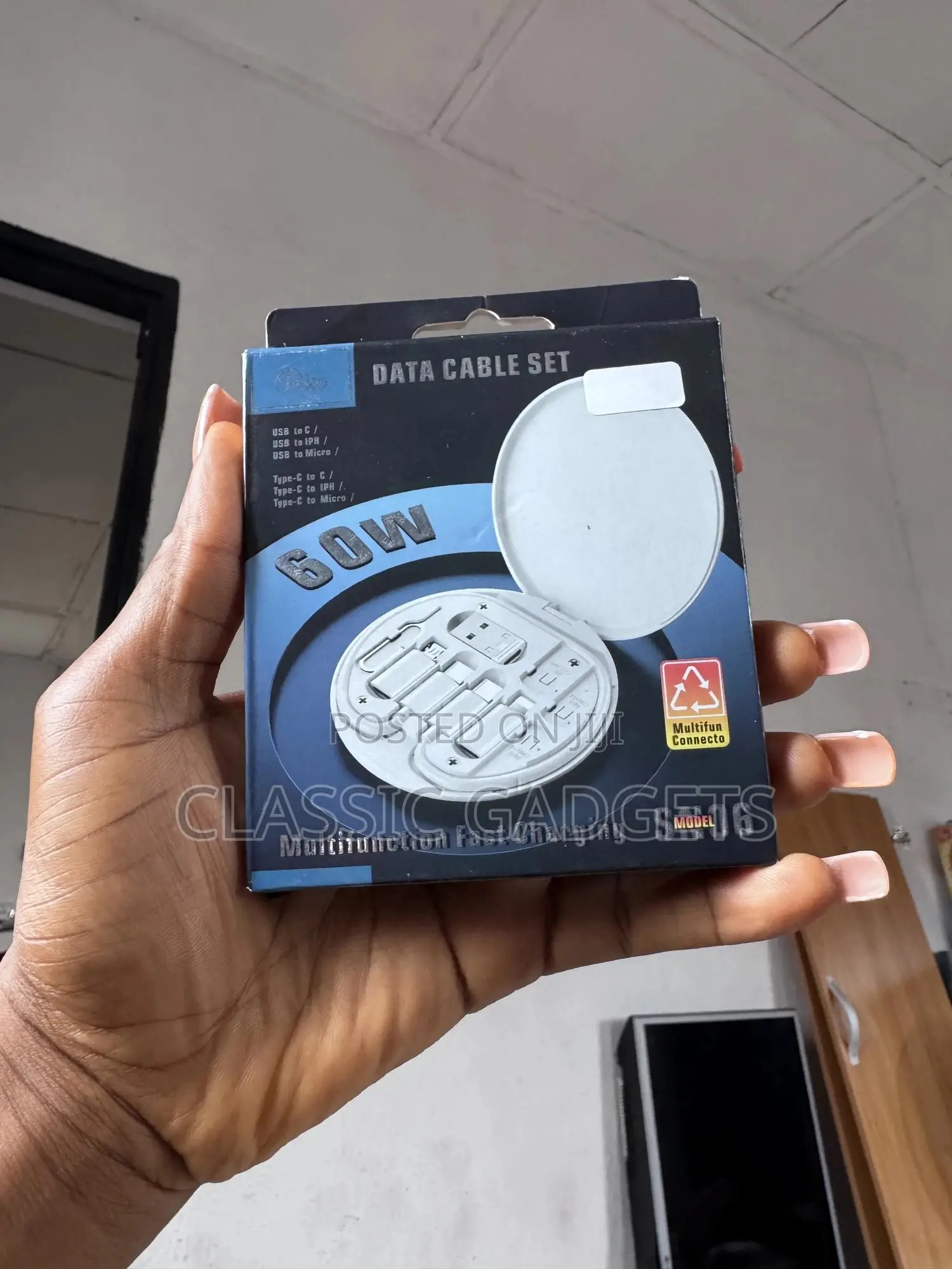 Joko Sn06 Multifunction 60W Fast Charging Data Cable Set