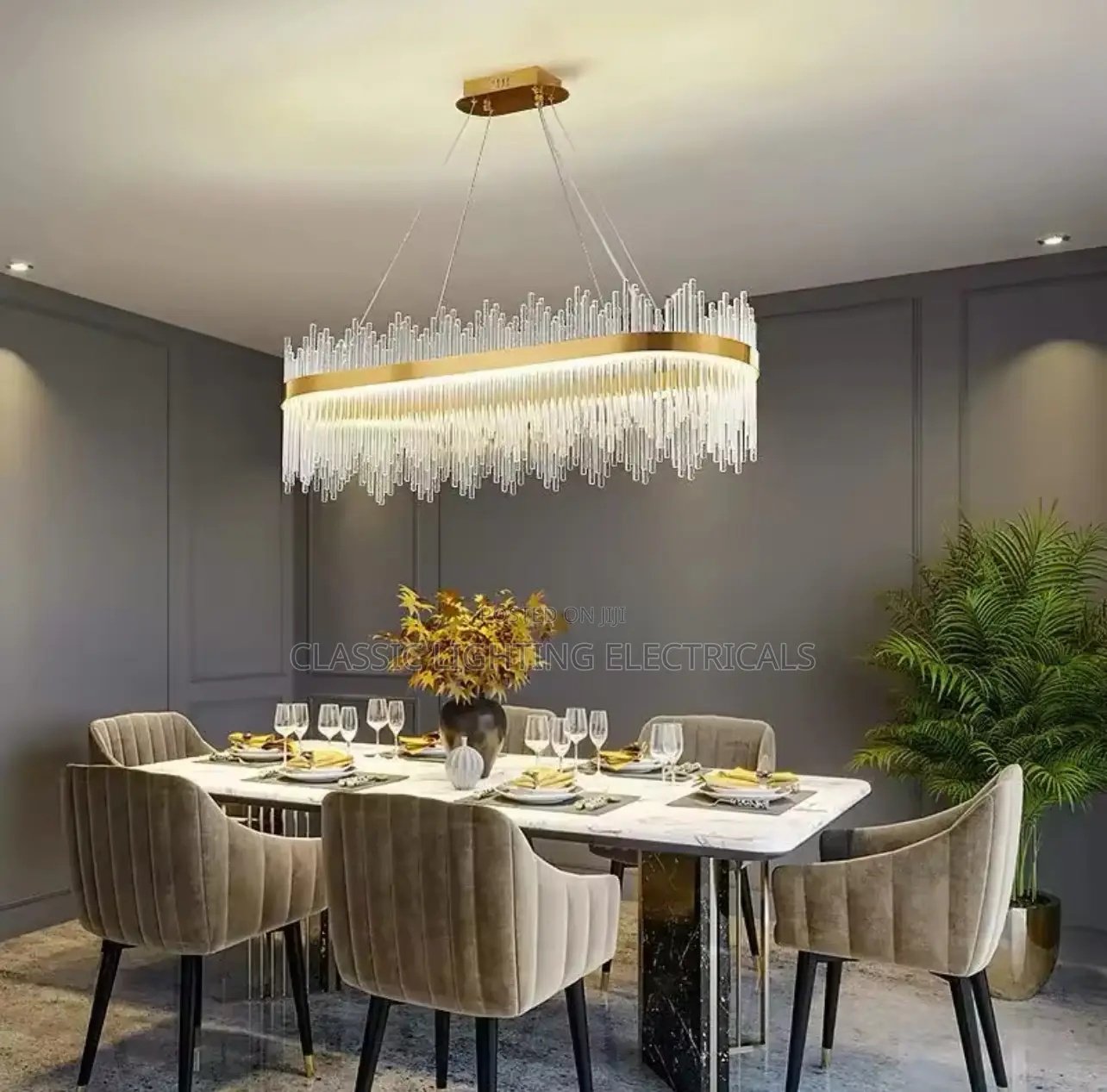 Postmodern Crystal LED Chandelier Light Luxury Lamps