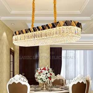 Luxury Crystal Pendant Lights LED Oval Hanging Lamps