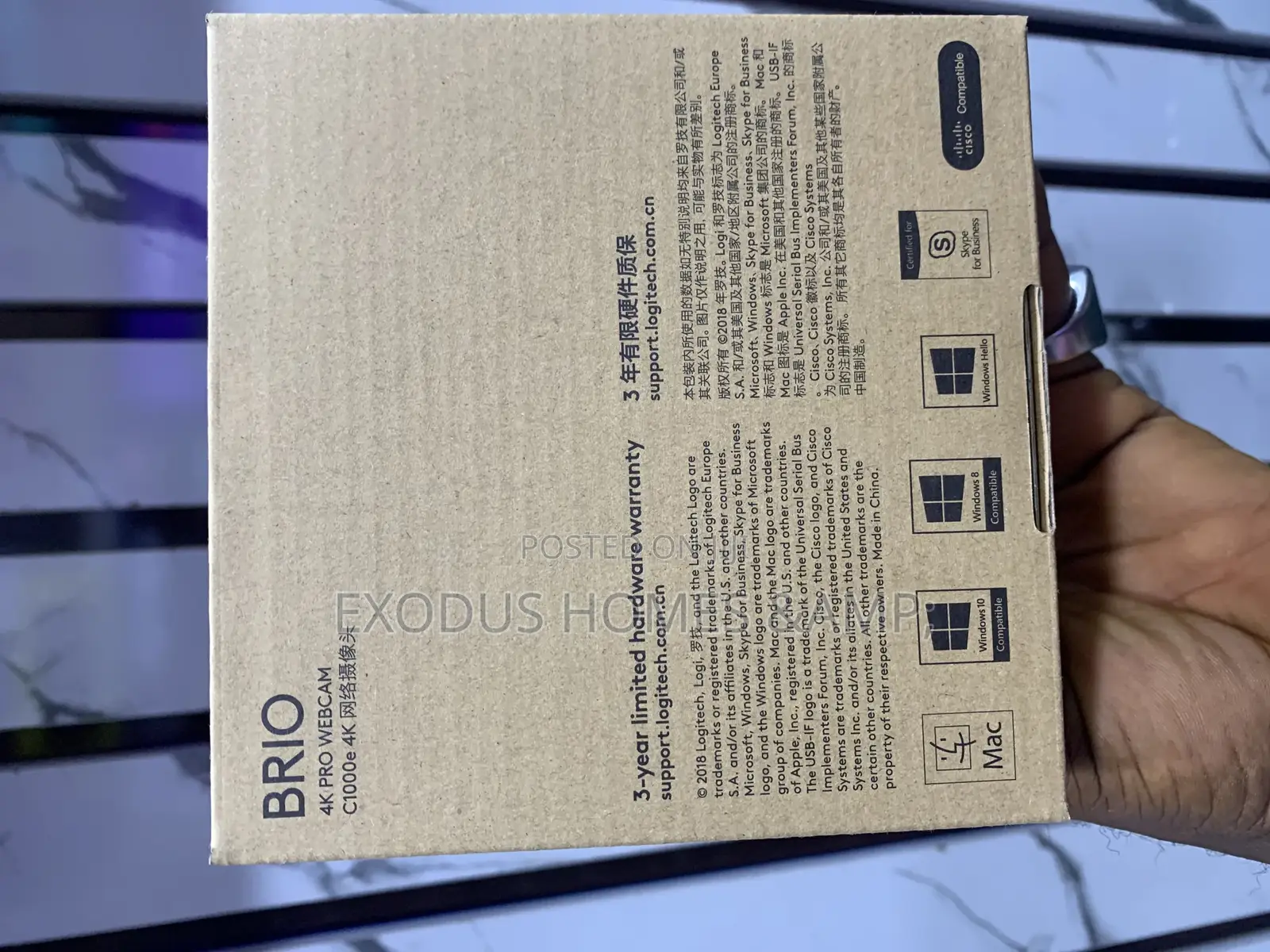 Logitech Brio Pro Webcam C1000e.