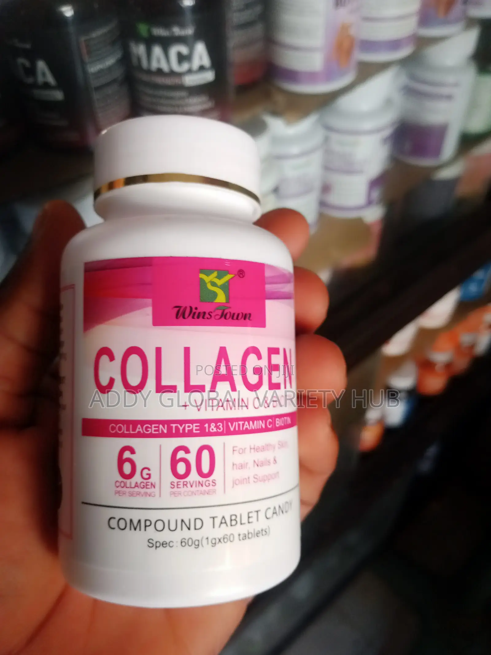 Collagen ( Biotin+Vitamin C) Tablet.