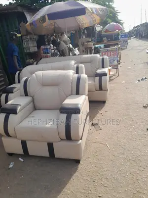 7 Seater Padded Executive Leather Sofa