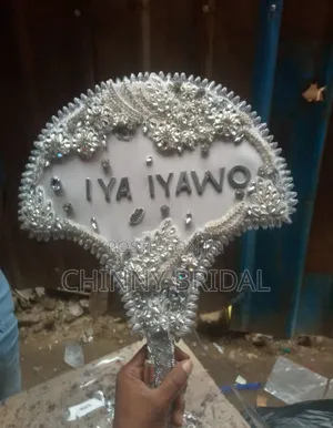 Silver Colour Hand Fan