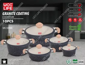 UCC Life 10pcs Granite Coating Cookware Set.
