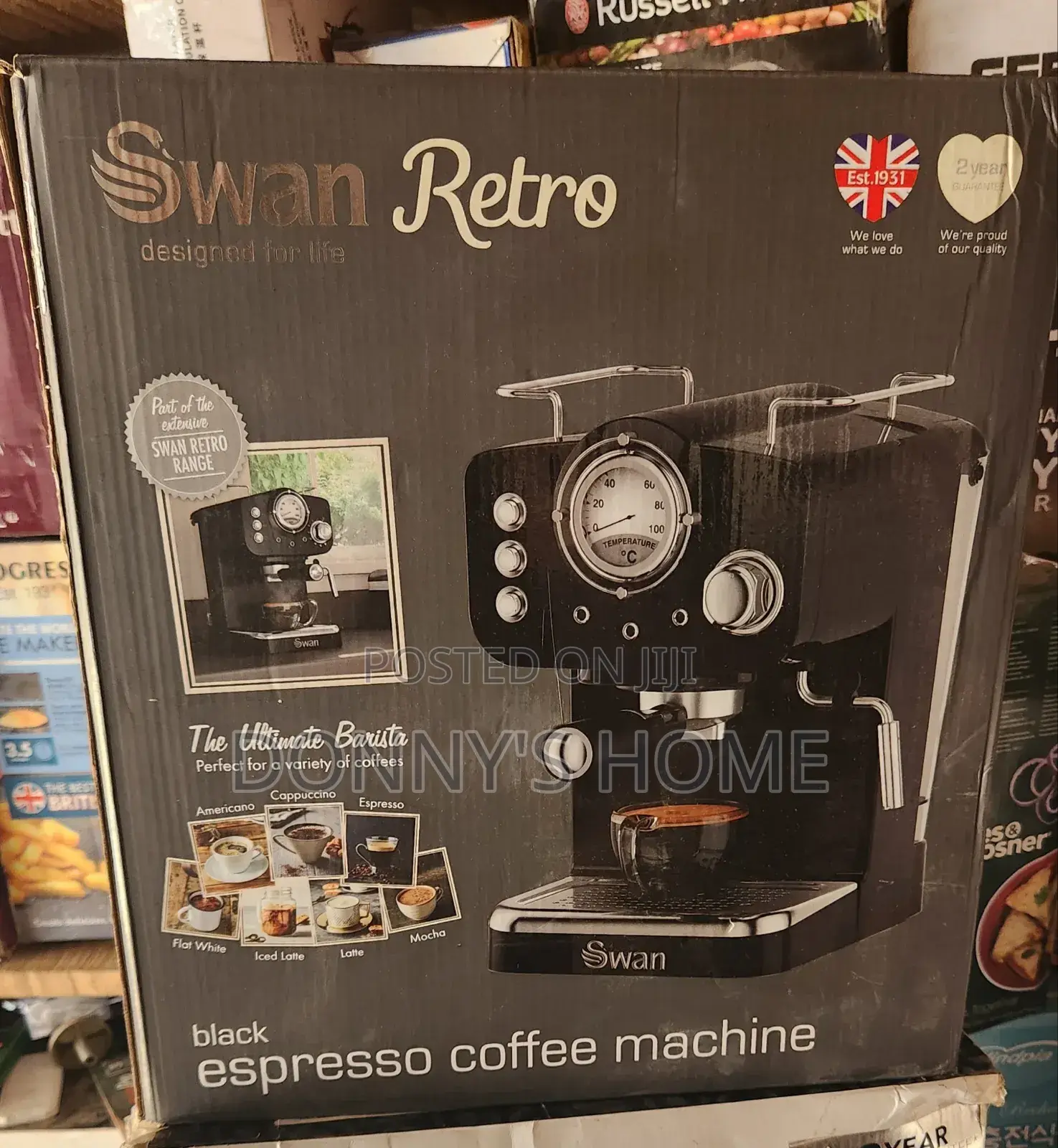 Swan Retro Espresso Coffee Machine