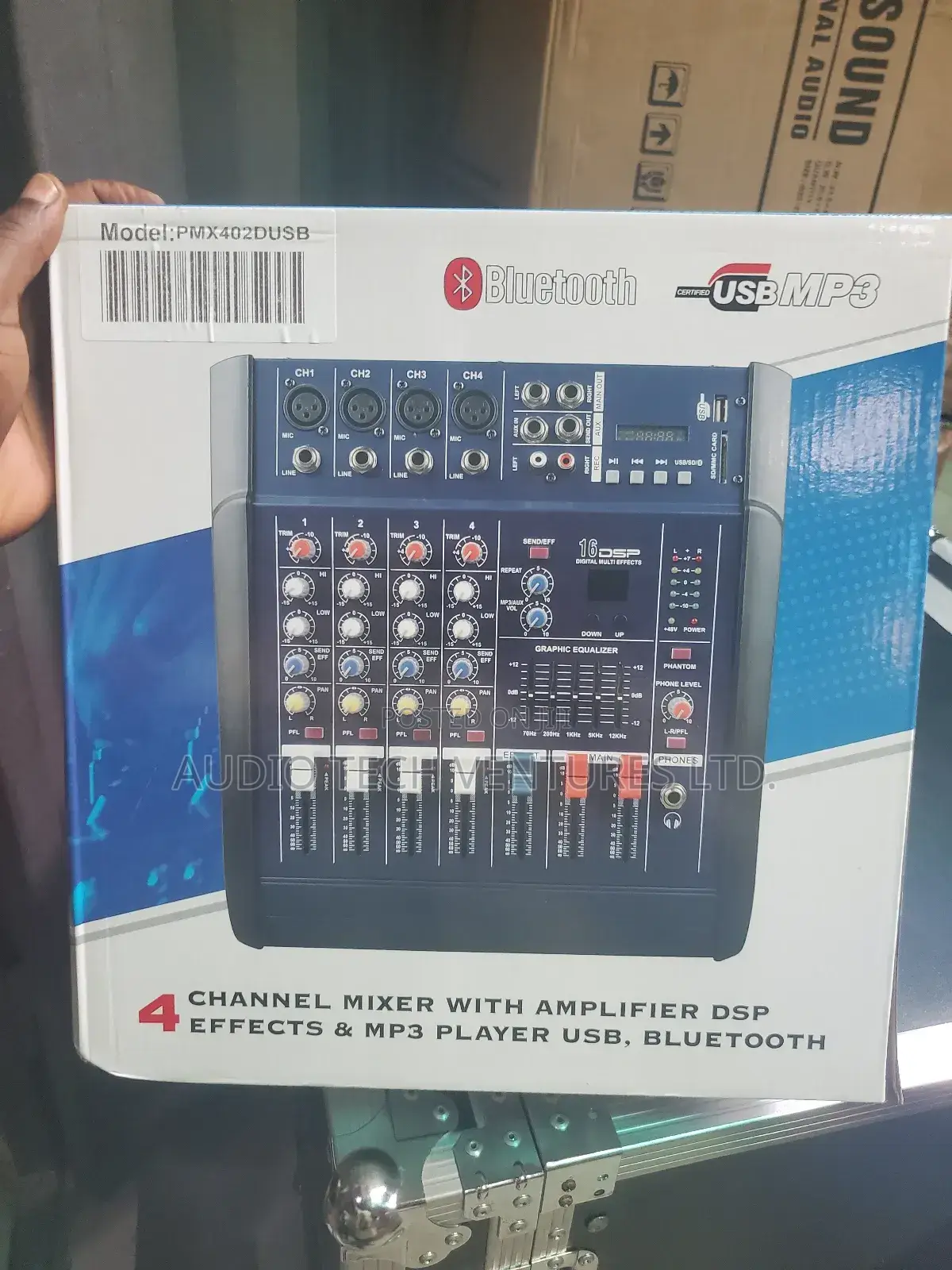 POWERED MIXER 4 Ch Model Pmx402d Usb
