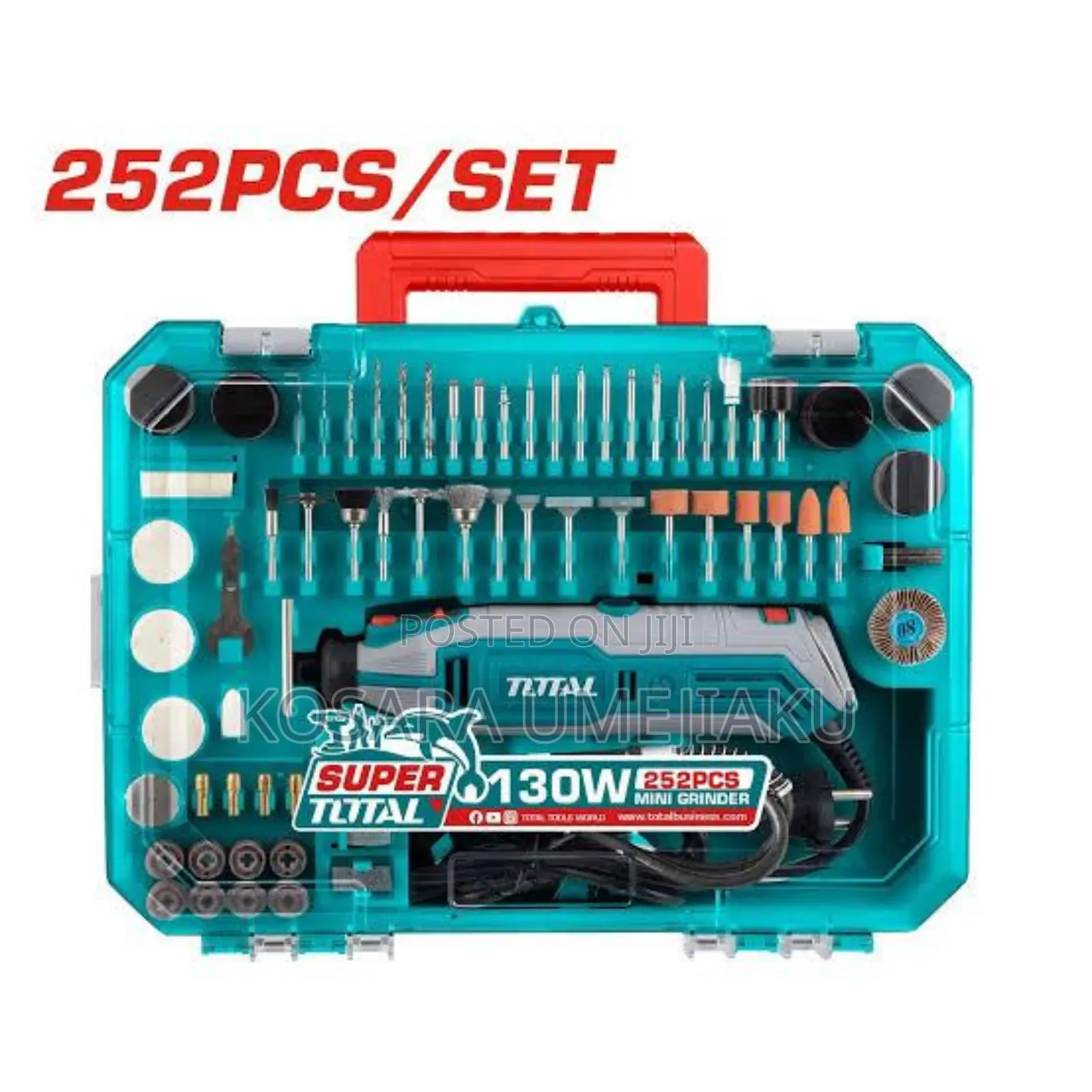 Total Mini Die Grinder 130w With 252 Accessories