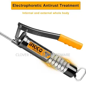 INGCO Grease Gun, Heavy Duty Pistolgrip Grease Gun With Hose