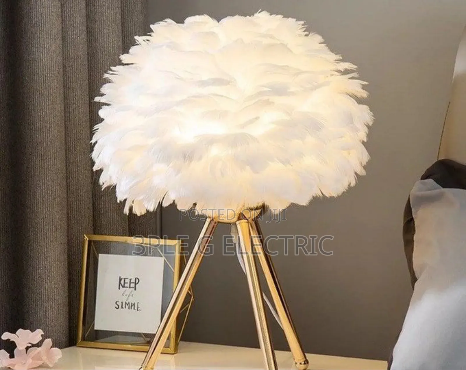 Luxury Feather Table Lamp