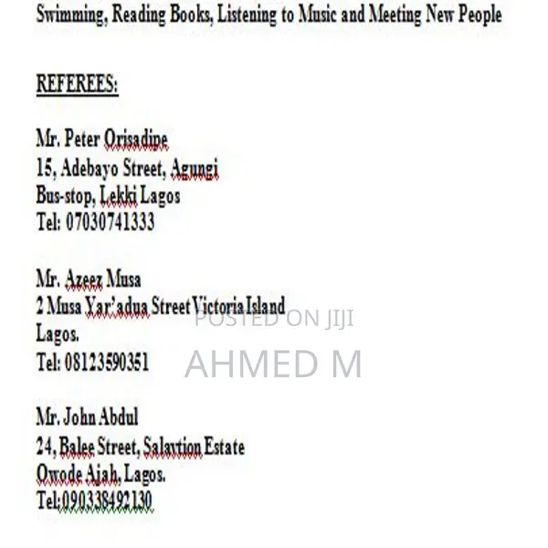 Clerical & Administrative CV