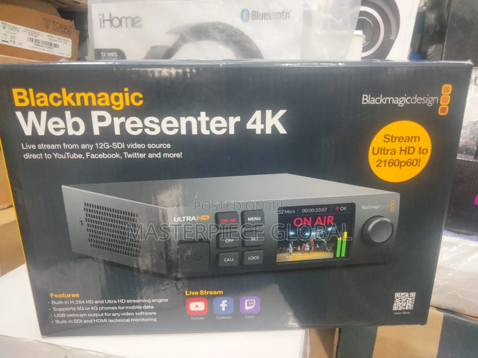 Blackmagic Web Presenter Stream Any 12g-sdi Video Source