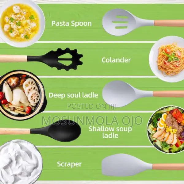 19pcs Silicone Kitchen Utensils Set