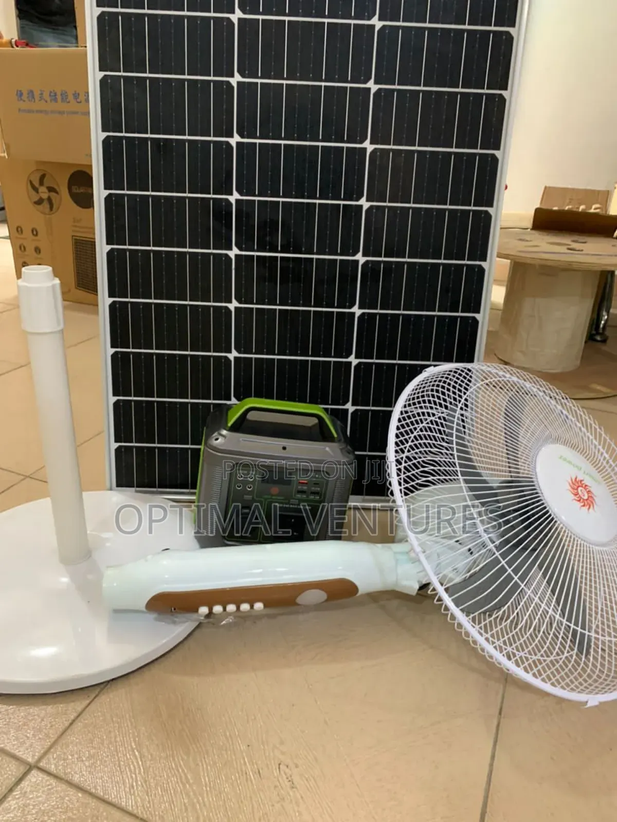 350W Solar Generator + Panel + Fan