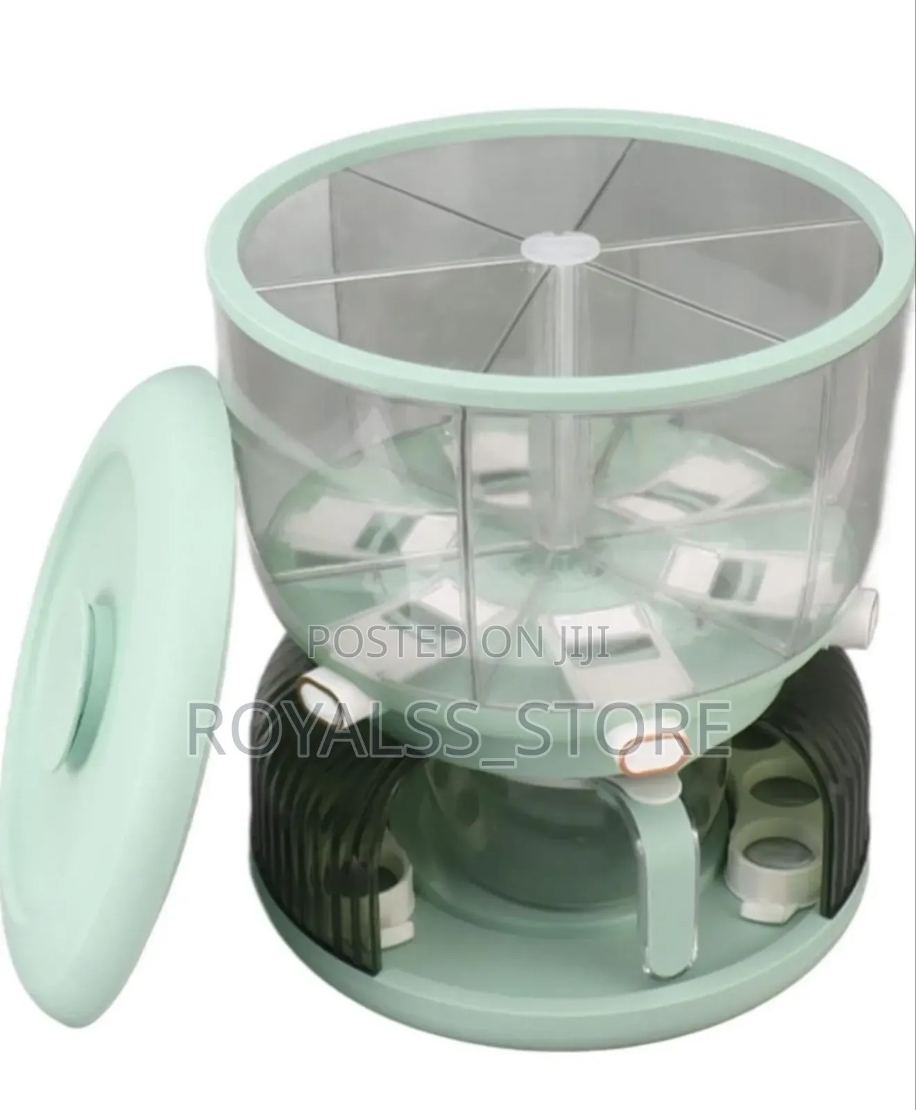 360 Rotating Cereal Grain Storage Food Dispenser Egg Rack