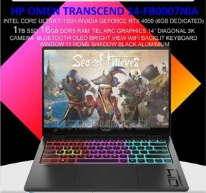 New Laptop HP Omen Transcend 14-Fb0023dx 16GB Intel Core Ultra 7 SSD 1T