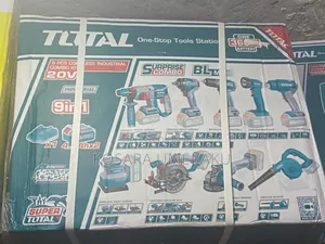 Total 9 In 1 Industrial Cordless Combo Set 20v