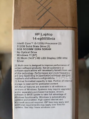 New Laptop HP 14S 8GB Intel Core I5 SSD 512GB