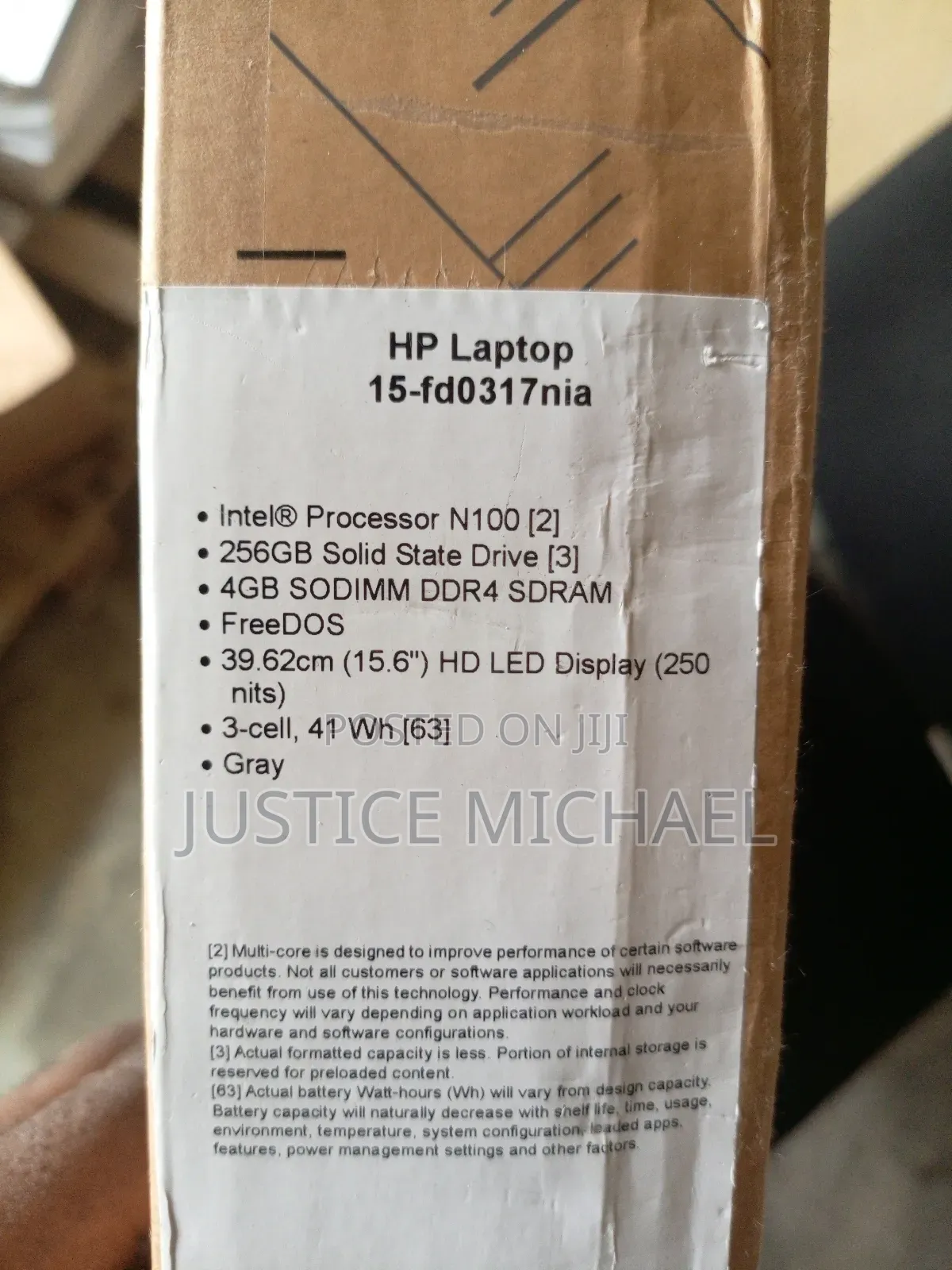 New Laptop HP 250 G8 4GB Intel Celeron SSD 256GB