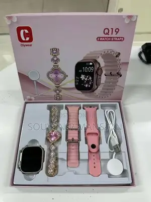 Wrist Watch With 3 Straps