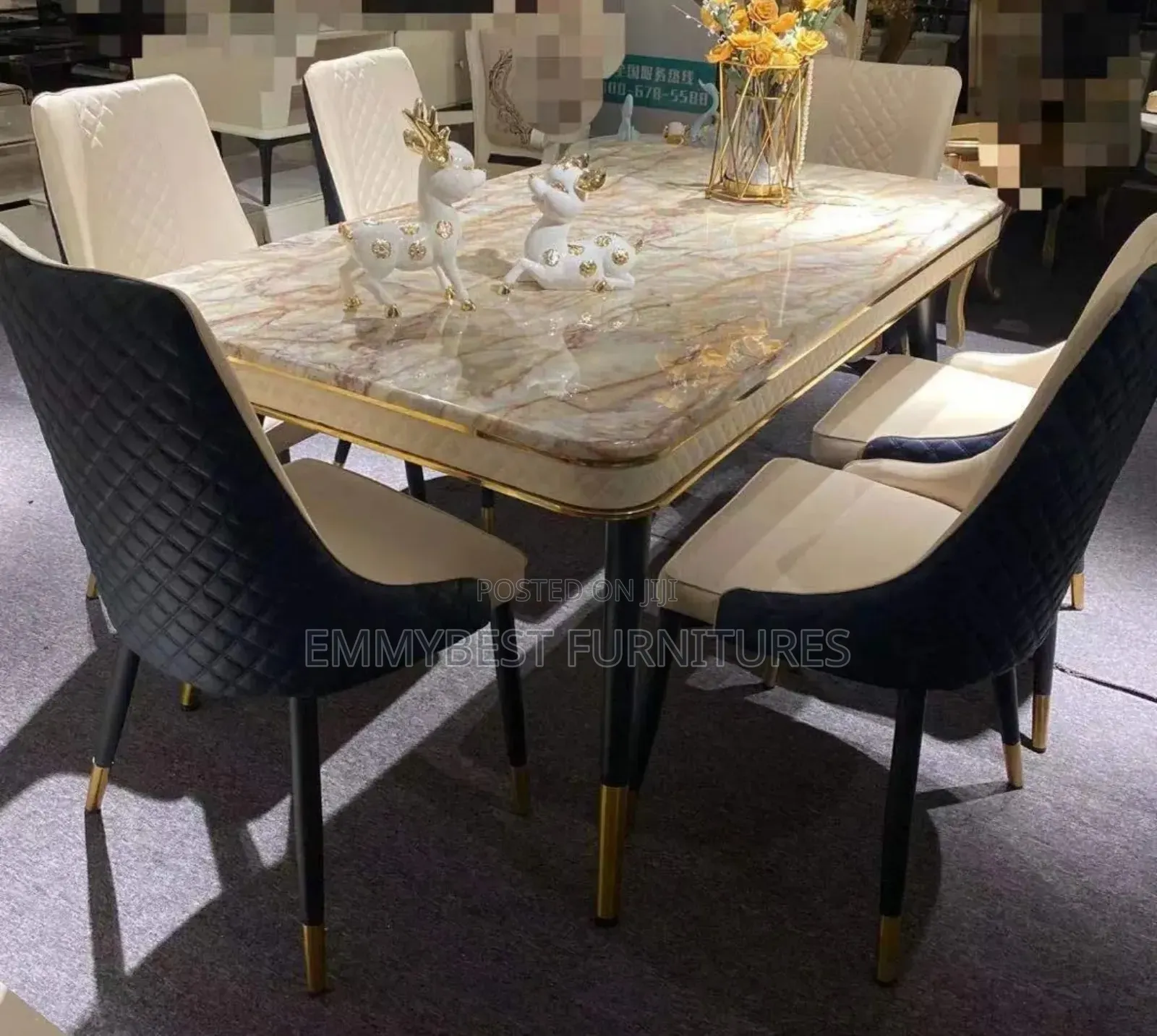Luxury Classic Marble Dinning Set.