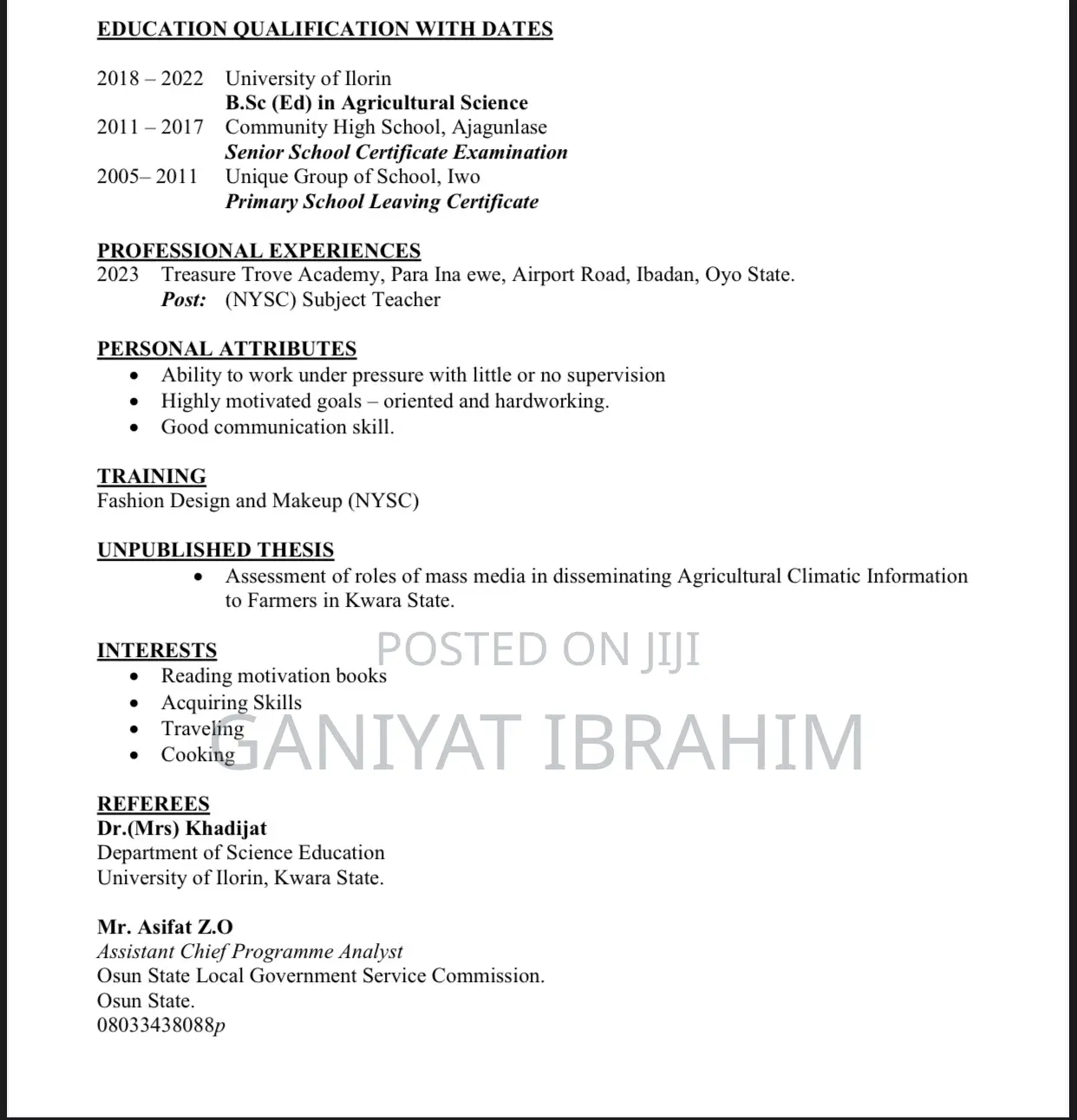Receptionist