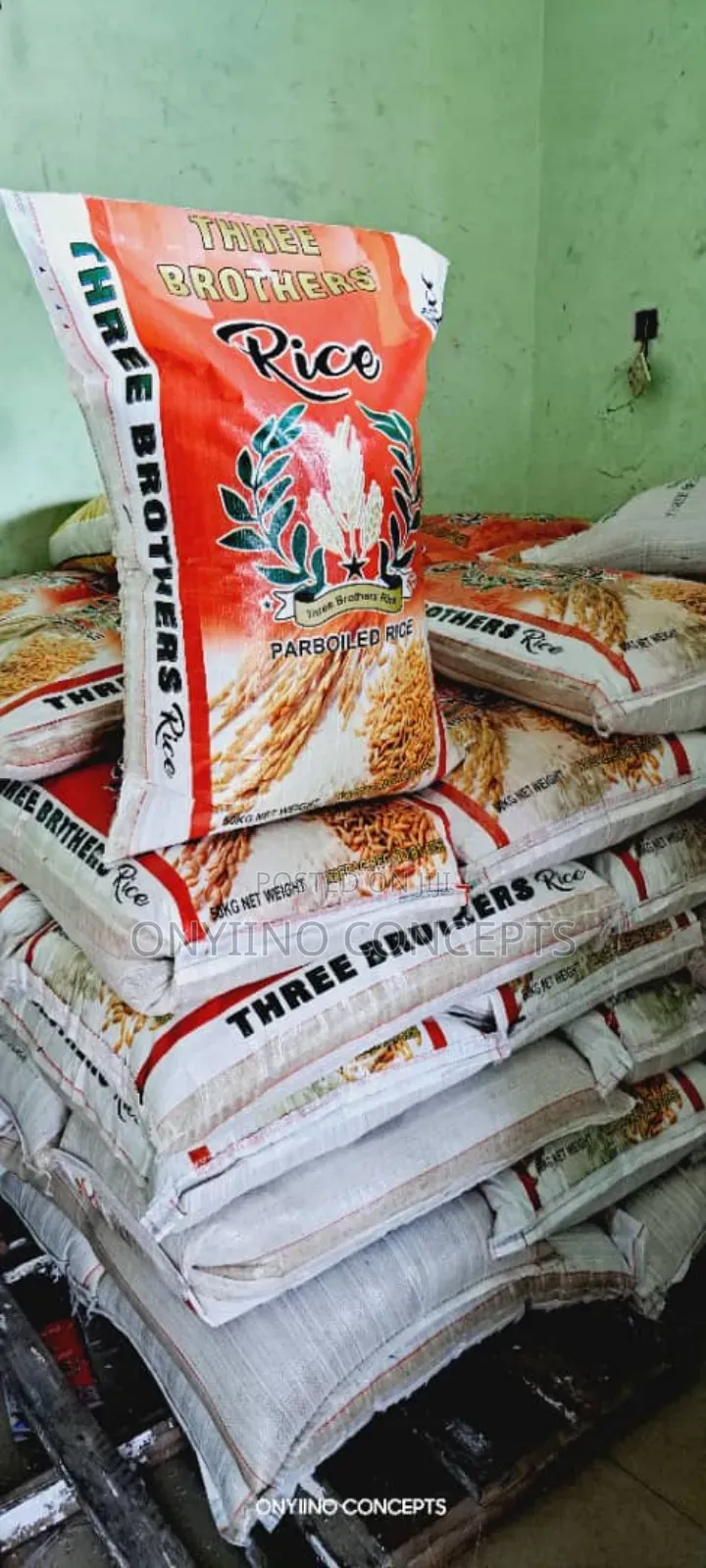 Three Brothers Rice 50kg in PortHarcourt Meals & Drinks, Onyiino